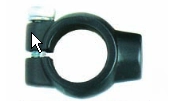 (image for) Mirror mount, black, CT110, one piece, 10mm thread, ea