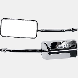 Mirror, universal rectangular, chrome (ea)