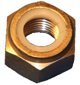 (image for) Nut, axle spindle, rear, Norton Commando Mk 3, nyloc rear 18tpi