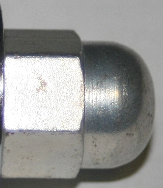 (image for) Nut, domed, Norton front guard to front stand