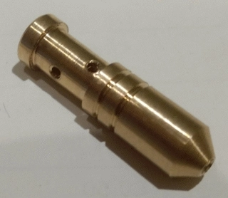 (image for) Oil jet, timing cover oil connection, Norton 1931+, brass