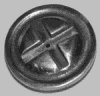 Petrol cap, alloy screw with cross,Triumph