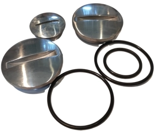 (image for) Plugs + O rings, primary chaincase,alloy, Norton Commmando pre e