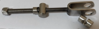 (image for) Brake adjuster, rear, Norton Commando, stainless