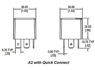 Relay, 6 volt 40A, SPDT for headlights, horns etc D