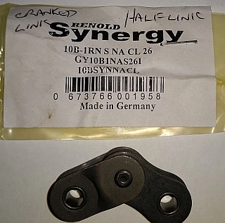 (image for) Chain, rear, 110054, narrow 520, cranked link, Renolds Synergy