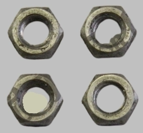 (image for) Nut, tappet adjuster, Norton twins, dural, set 4