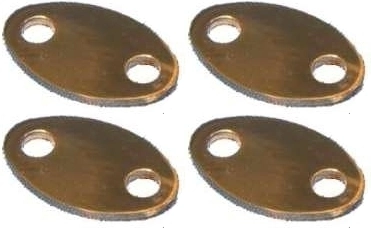 (image for) Rocker spindle outer cover plate, stainless, Norton twins set4a
