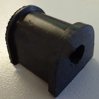 (image for) Seat peg rubber, D shape, Norton slimline featherbed ea