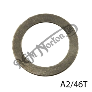 Washer, shim, mainshaft, Norton singles 0.006in