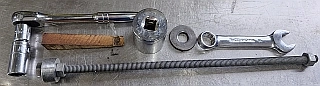 Fork stanchion puller, Norton road holders, insert