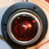 Tail light, Lucas MT110 pattern, black,  tail /stop light, 12v