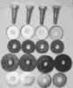 (image for) SPECIAL Greg Cameron Petrol tank, set of bolts (U), cups, rubbers, washers, Norton (set4)