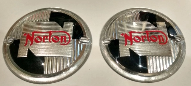 Modal Additional Images for Tank badge, Norton, round (pair)