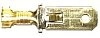 (image for) Wiring, spade terminal, male, brass (ea)