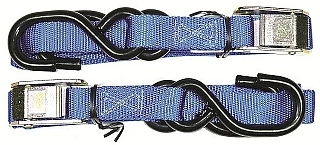 (image for) Tie Down strap 25mm soft hook Blue (pr)