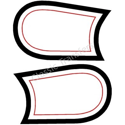 Decal, Norton fuel tank front shoulder decal, pr