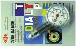 (image for) Tyre gauge, metal psi kpa ea