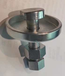 Modal Additional Images for Rear chain/wheel adjuster bolt + nut+ cup, Norton plunger frame assy