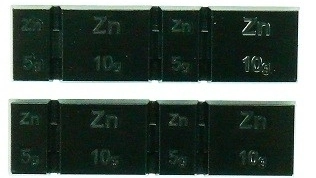(image for) Wheel weights 5/10 gram, black